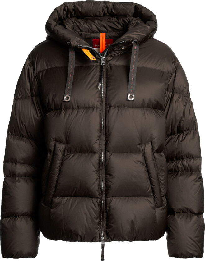 Women's Tilly Hooded Down Jacket Earth Brown