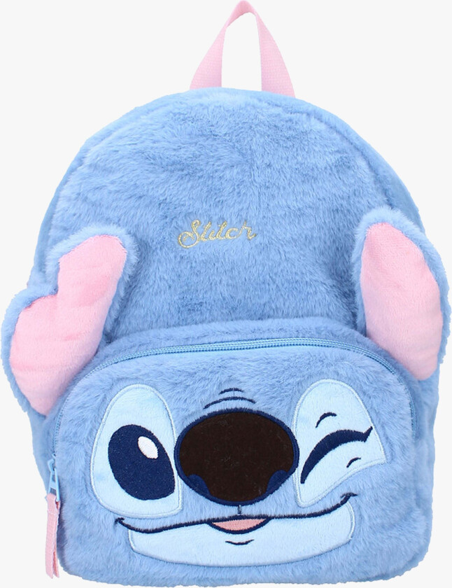 Disney Lilo & Stitch Plysch Ryggsekk Fluffy Festival, Blå - Ryggsekker - Polyester