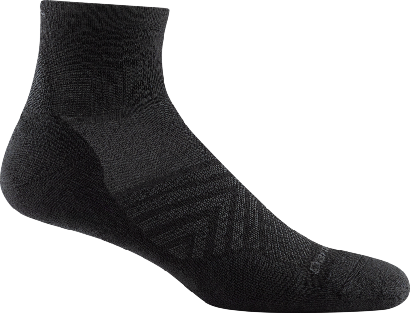 Men's Run Quarter Ultra-Lightweight with Cushion Black