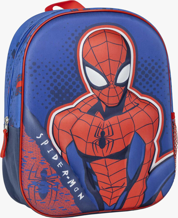 Marvel Spider-Man 3D Ryggsekk, Blå - Ryggsekker - Polyester