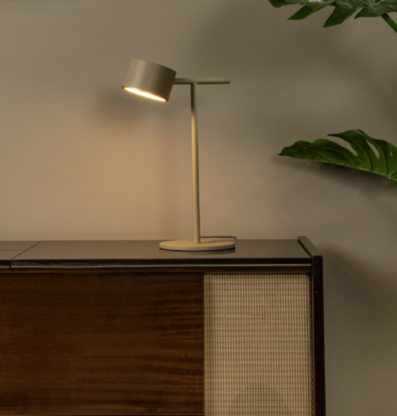 Gian bordlampe Beige