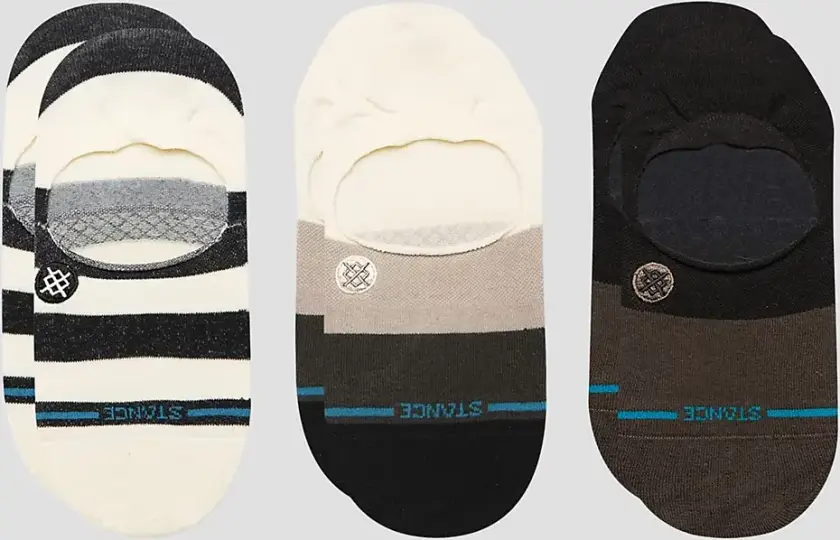 Punked No Show 3 Pack Sokker mønster