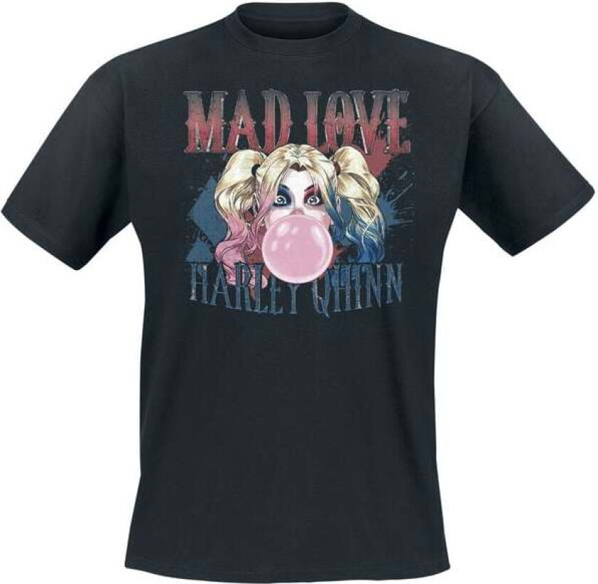 T-skjorte - Harley Quinn - Mad Love - S til 5XL - Herrer - svart