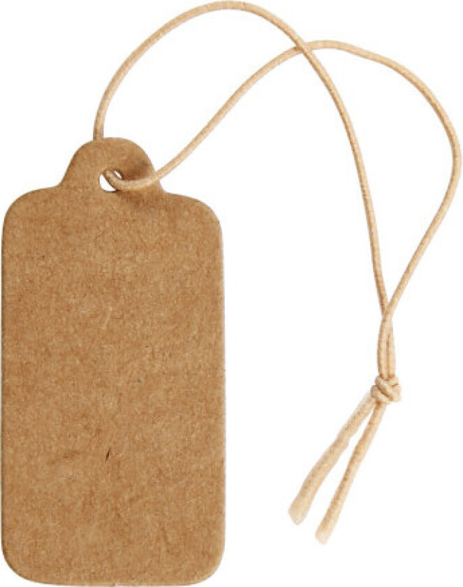 Bilde av Merkelapper, str. 15x30 mm, lys brun, 100 stk./ 1 pk.