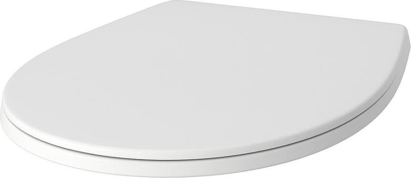 Vikingbad Ciba Slim Toalettsete Hvit Matt