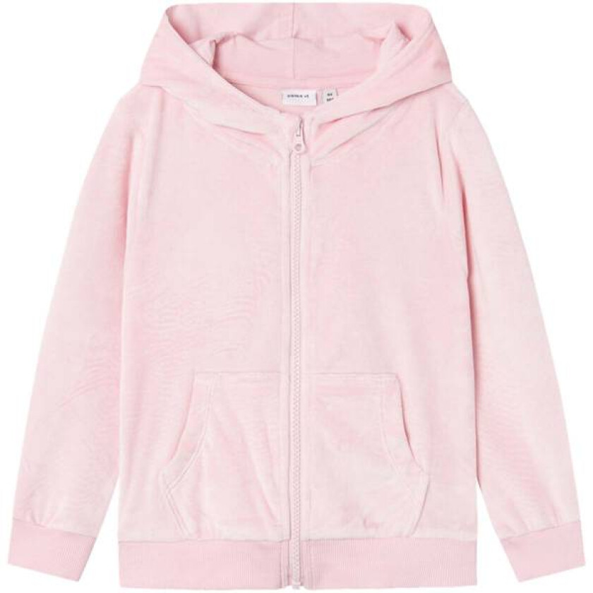 Name It Najala Velour Zip Jakke Til Småbarn, Parfait Pink