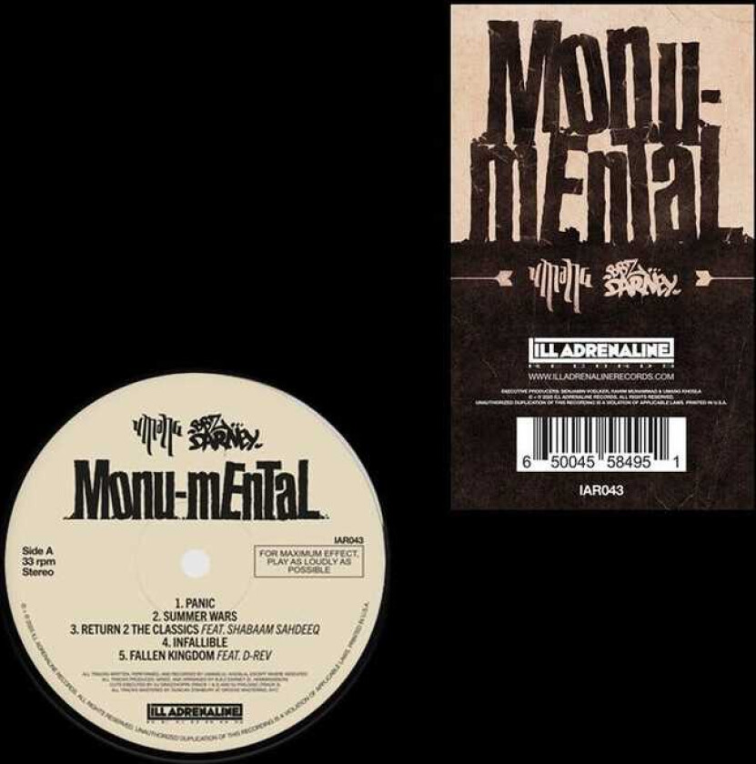 Umang Monu Mental LP/Vinyl