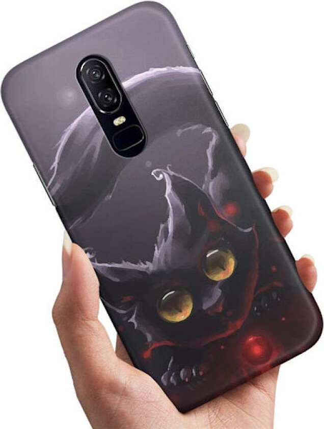 OnePlus 7 - Deksel/Mobildeksel Svart Katt