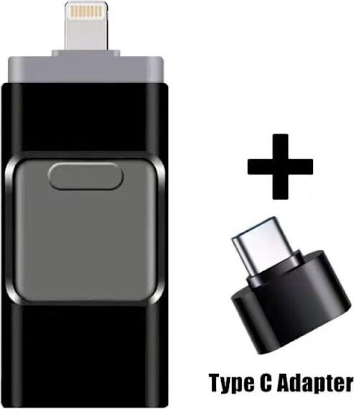 4-i-1 USB I Flash Drive Disk Lagringsminne for iPhone iPad PC iOS Android (128GB)