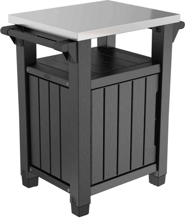 Multifunksjonelt utendørs grillbord Unity klassisk treutseende