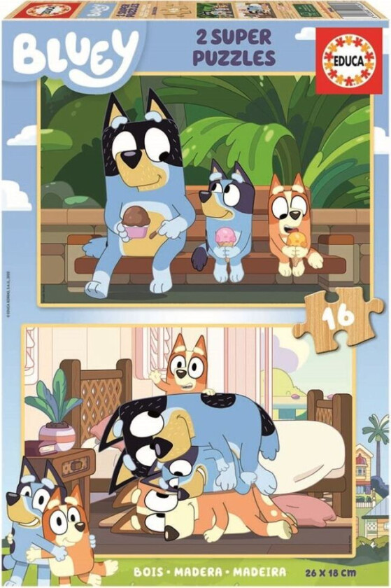 - 2x16p Bluey 2 Puzzles (80-19406)