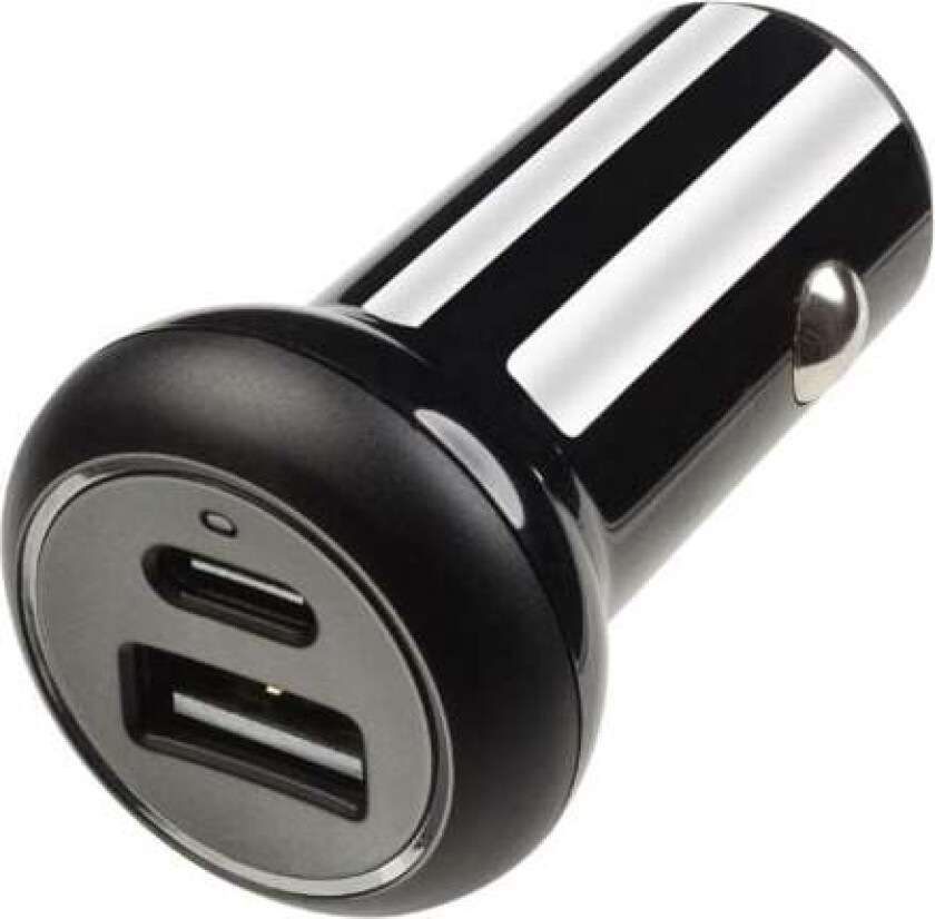- Car charger 1xUSB-C PD / USB-A 2x24W