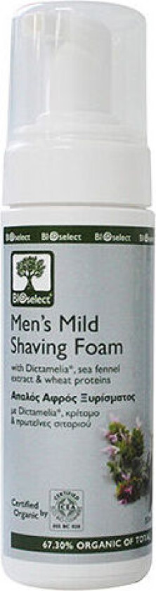 Bioselect Men s Mild Shaving Foam Barberskum - 150 ml