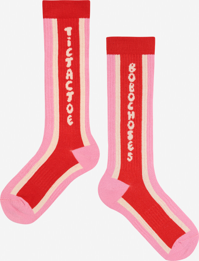 Tic Tac Toe Ekstra Lange Sokker Pink Pink 26-28 EU Rosa 26-28 EU mann