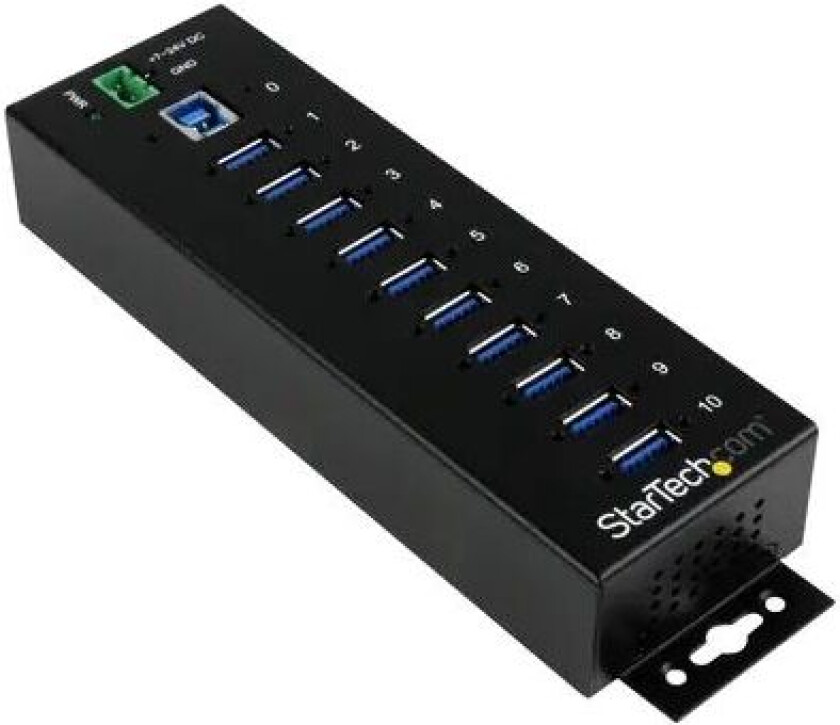 Bilde av Startech 10 Port Industrial Usb 3.0 Hub With Esd & 350w Surge Protection Usb Hub