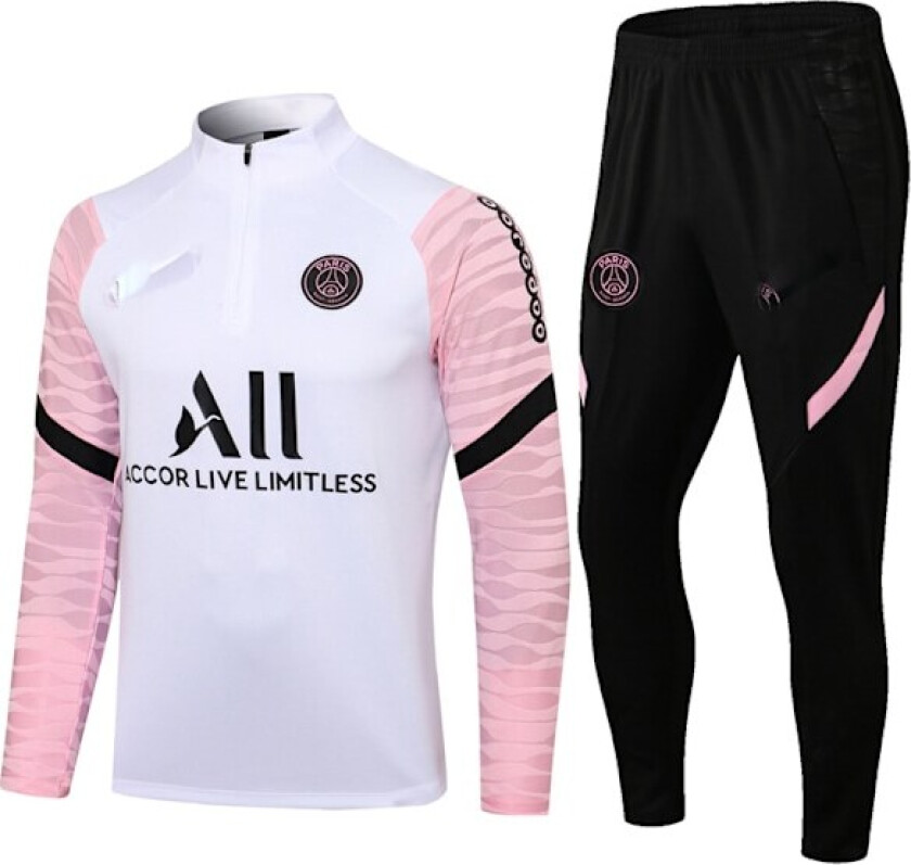 Paris, Atletico Madrid, Inter Milan, Liverpool, Marseille Brasil Langarmet Trøye, Treningsdrakt for Voksne og Barn, Sett Hvit og Rosa