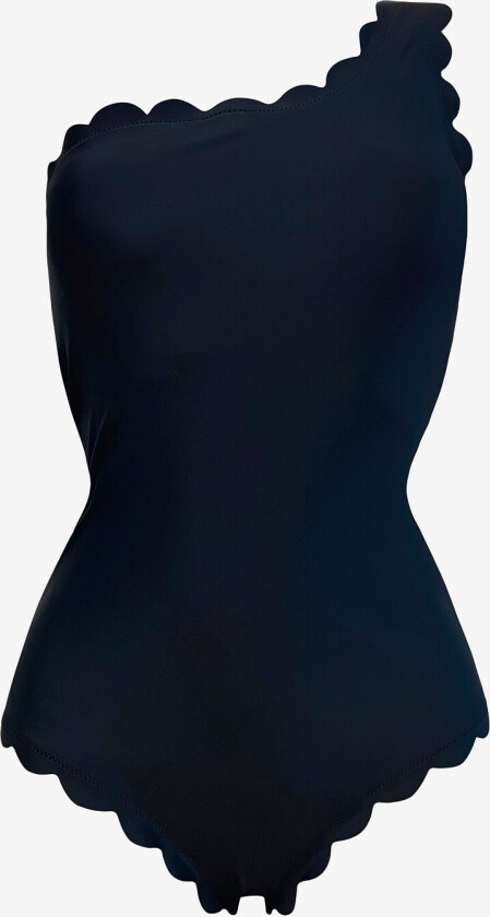 Badedrakt New Venus Scallop Over One Shoulder Onepiece - Svart