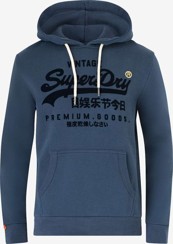 Hettegenser VL Tonal Relaxed Hood - Blå