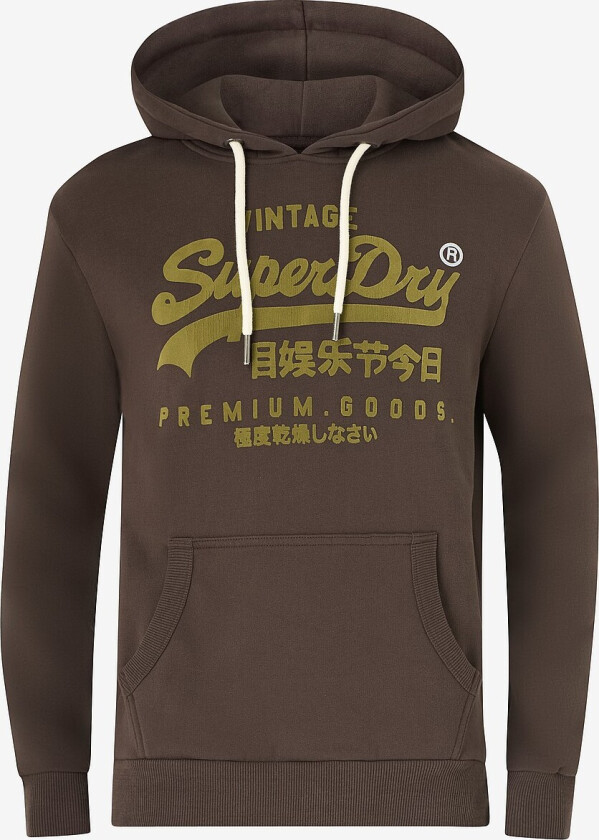 Hettegenser VL Tonal Relaxed Hood - Brun