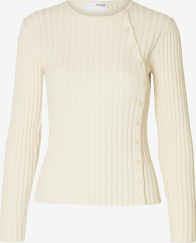 Slfhelen Ls Knit Button O-neck