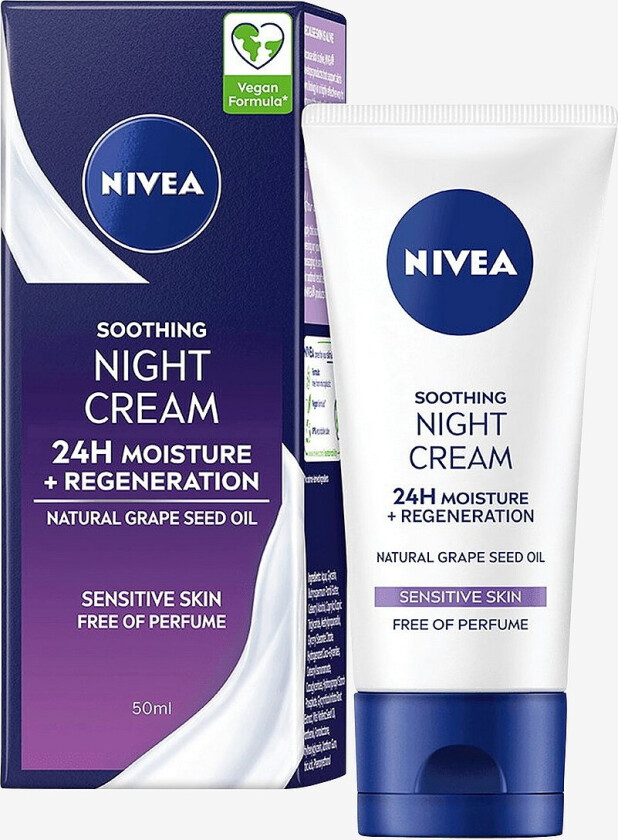 Sensitive Night Cream Tube 50 Ml - Transparent