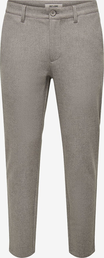Bukser onsMark Slim Brush Pique 0353 - Grå