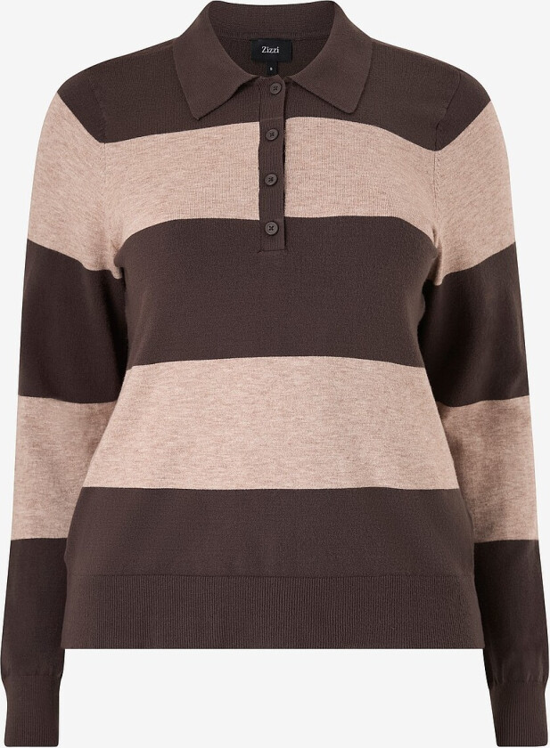 Pullover caElla LS Polo - Brun