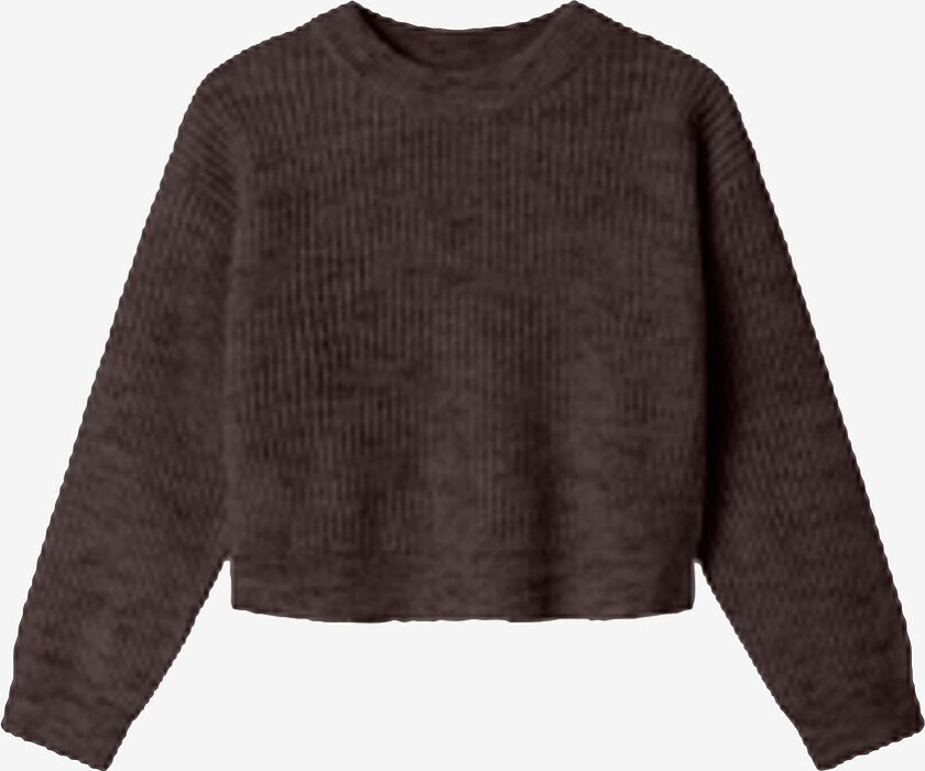 Pullover nkfHolly LS Boxy Short Knit - Brun