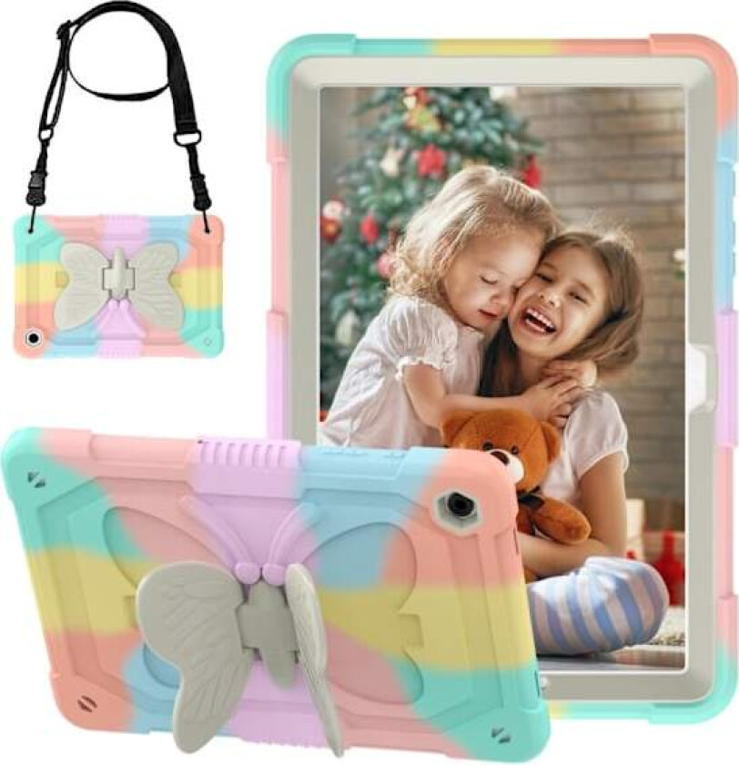 Butterfly støtsikkert hybriddeksel kompatibelt med Samsung Galaxy Tab A9 Plus