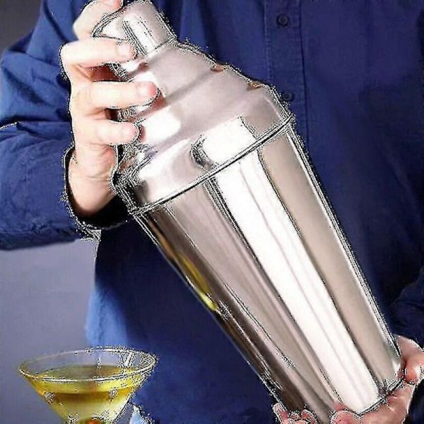 1.8L Stor Boston Cocktail Shaker i Rustfritt Stål: 3-Dels Sett | Cocktailshakere