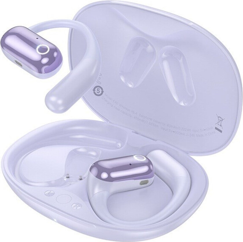 Hoco EA6 Earbuds - 6 Timer, USB-C - Lilla