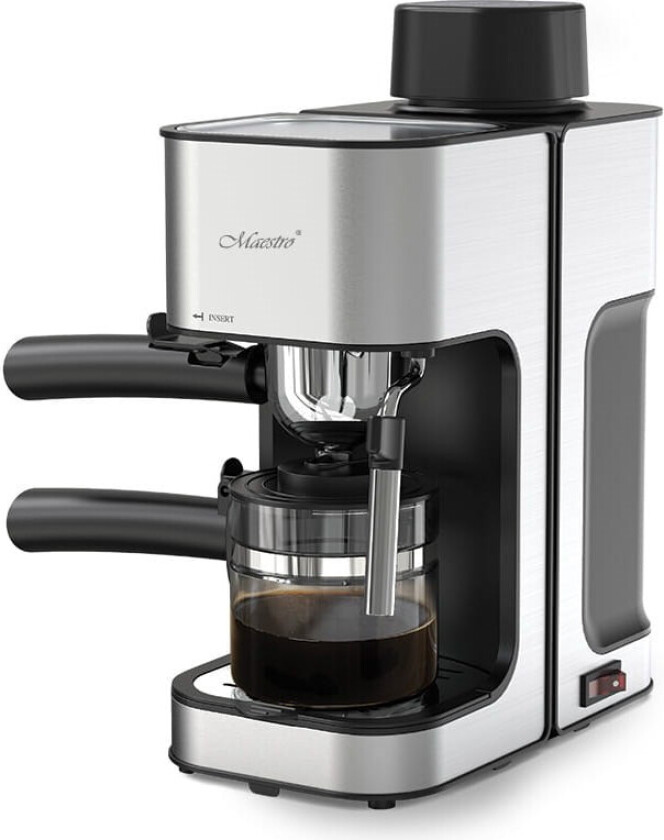 MR-411 Kaffemaskin - 800 W, 250 ml - Sort, Rustfritt Stål