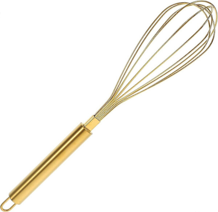 Visp Håndverktøy Hånd Egg Forsyning Manuell Egg Kake Verktøy Kjøkken Egg Mikser Gull Kjøkken Visper (26.5*5.5cm)