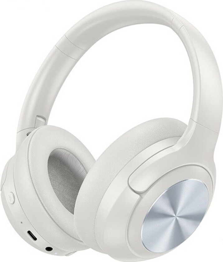 Hoco W54 Hodetelefoner - ANC, 30 Timer, USB-C - Grå