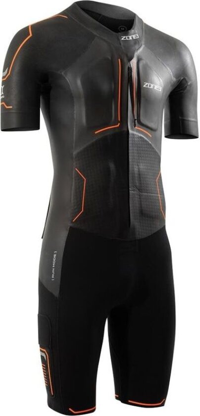 Evolution Swimrun M Våtdrakt Black/Orange/Gunmetal, ST