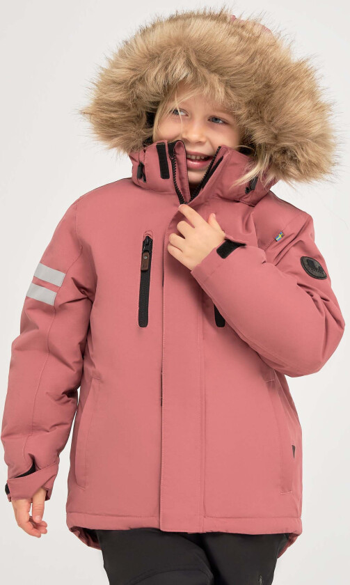 Polar Vinterjakke, Mørkerosa, 90 - Barnejakker - 100% Polyester