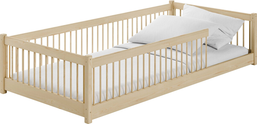 PEDRO Montessori Floor Seng 80x180, Pine - Juniorsenger - Furu