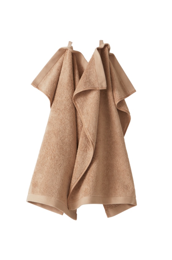 EARTH håndkle 2-pk Beige