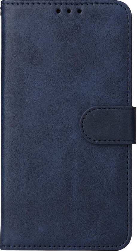 iPhone 17 Kunstskinn Flip Deksel med Lommebok & Stropp – Blå
