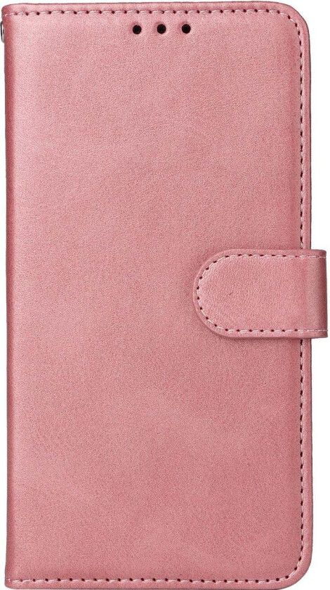 iPhone 17 Kunstskinn Flip Deksel med Lommebok & Stropp – Rosa