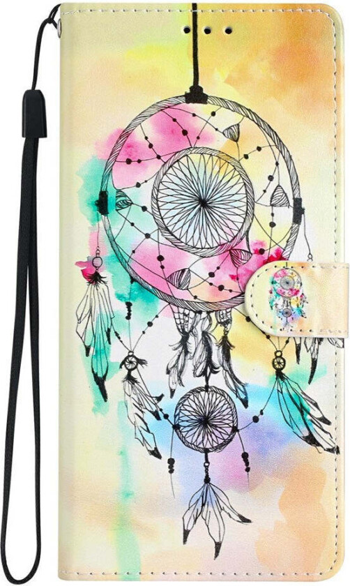 iPhone 17 Air Kunstskinn Flip Deksel m. Lommebok & Stropp - Drømmefanger
