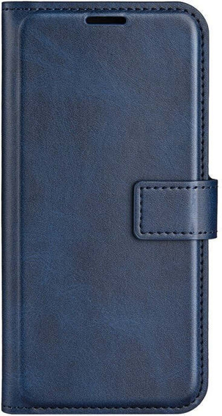 iPhone 17 Pro Max Kunstskinn Flip Deksel m. Stativfunksjon & Kortholder - Blå