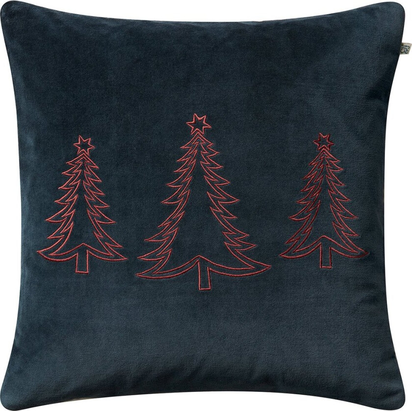 Pine Tree putetrekk 50x50 cm Sea blue
