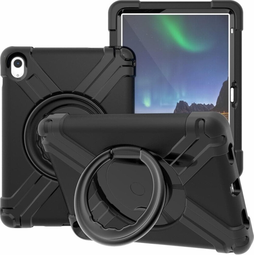 Heavy Duty Armor-deksel til iPad 10.9 2022 Gen 10 - Svart