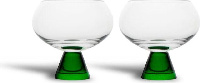 Indy glass 24 cl 2-pakning Grønn-klar