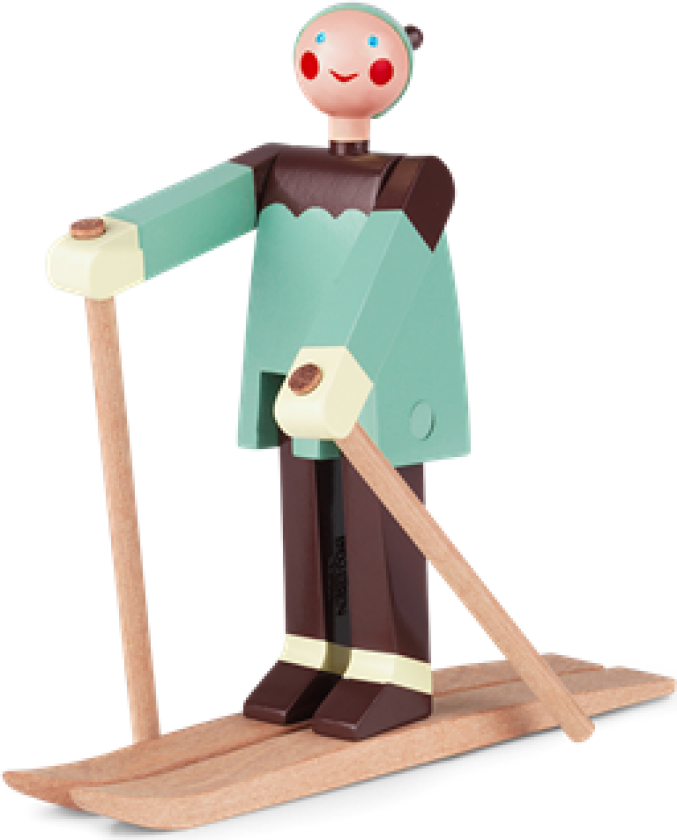 Kay Bojesen skiløper Boje (grønn)