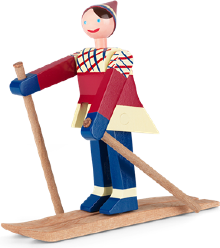 Kay Bojesen skiløper Datti (rød)