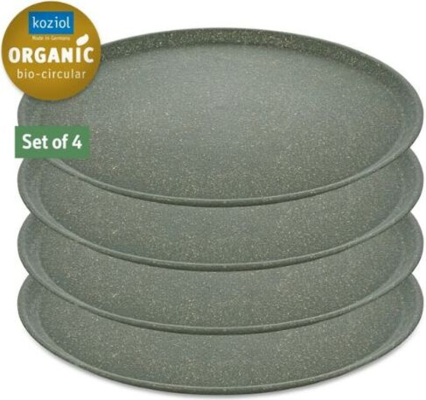 Bilde av Connect tallerken Ø 25,5 cm 4-pakning Nature ash grey