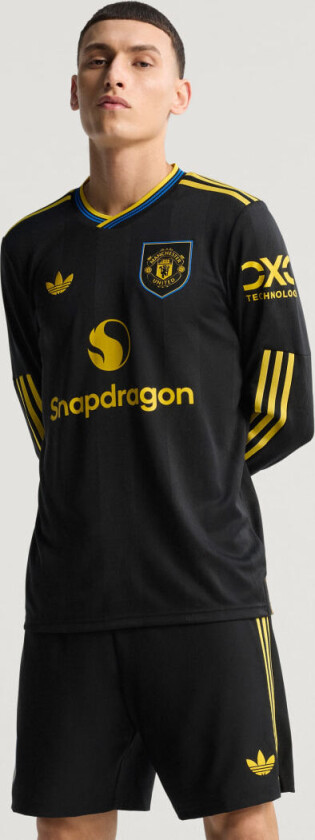 Manchester United Tredjedrakt 2025/26 Langermet Authentic - adidas, størrelse X-Small