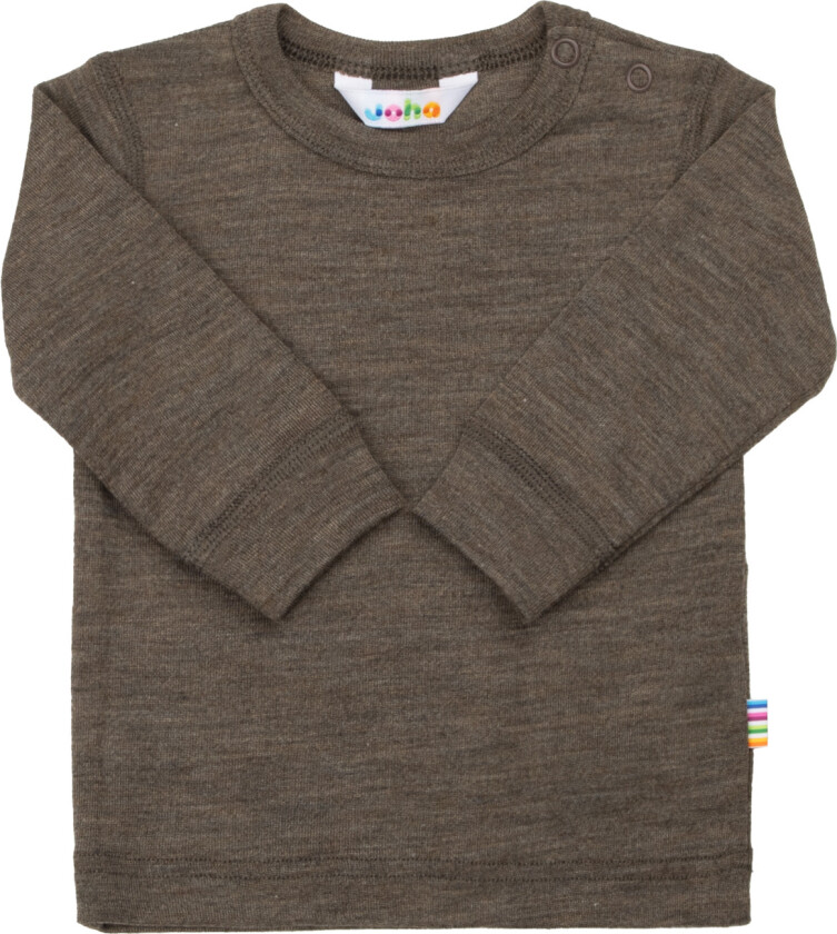 Langermet Ulltopp Med Lange Ermer Brown Melange Brown Melange-90 cm Wool Brun 90 cm Unisex